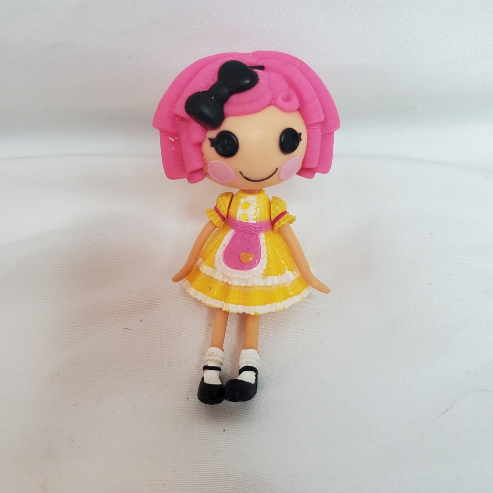 LALALOOPSY BUTTON EYES 3'' PVC MINI DOLL w/ ARTICULATION BY MGA D